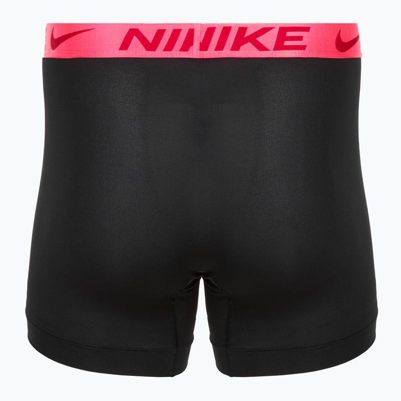 Мъжки боксерки Nike Dri-Fit Essential Micro Boxer Brief 3 чифта black hyper pink/uni red/black high shine wb 5