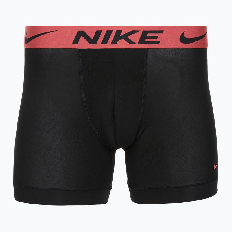 Мъжки боксерки Nike Dri-Fit Essential Micro Boxer Brief 3 чифта blk washed coral/olive aura/abrtract blue edge wb 4
