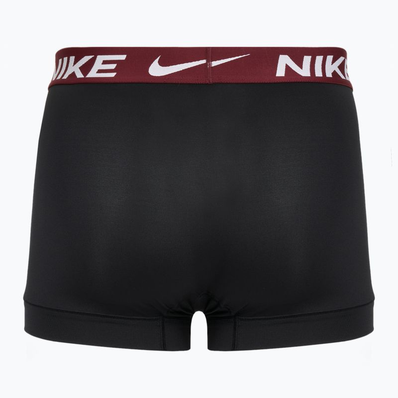 Мъжки боксерки Nike Dri-Fit Essential Micro Trunk 3 чифта black university gold/deep night/dark team red wb 2