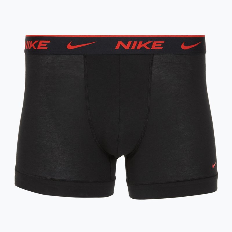 Мъжки боксерки Nike Everyday Cotton Stretch Trunk 3 чифта черни lig crim/des och/deep night с лого на колана 3