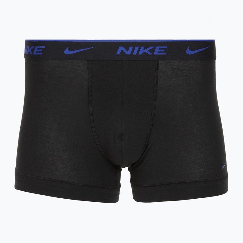Мъжки боксерки Nike Everyday Cotton Stretch Trunk 3 чифта черни lig crim/des och/deep night с лого на колана 4
