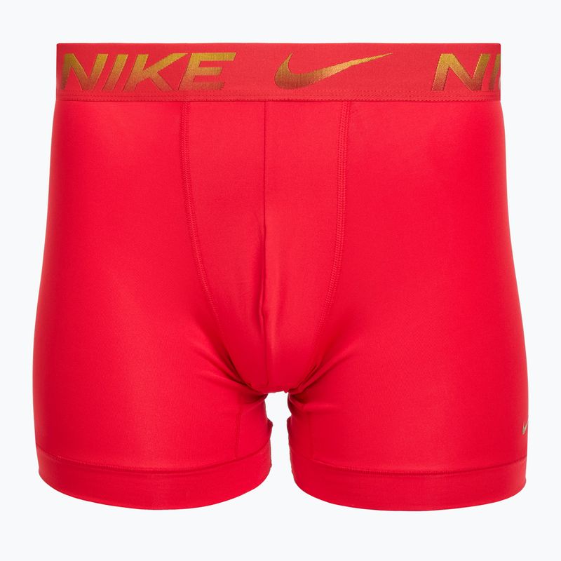Мъжки боксерки Nike Dri-Fit Essential Micro Boxer Brief 3 чифта university red/black/black metallic grdient wb 2