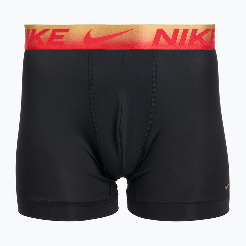 Мъжки боксерки Nike Dri-Fit Essential Micro Boxer Brief 3 чифта university red/black/black metallic grdient wb 3