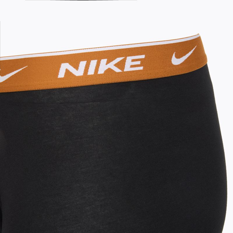 Мъжки боксерки Nike Everyday Cotton Stretch 3 чифта черни light crimsn/desrt ochre/черен колан 6