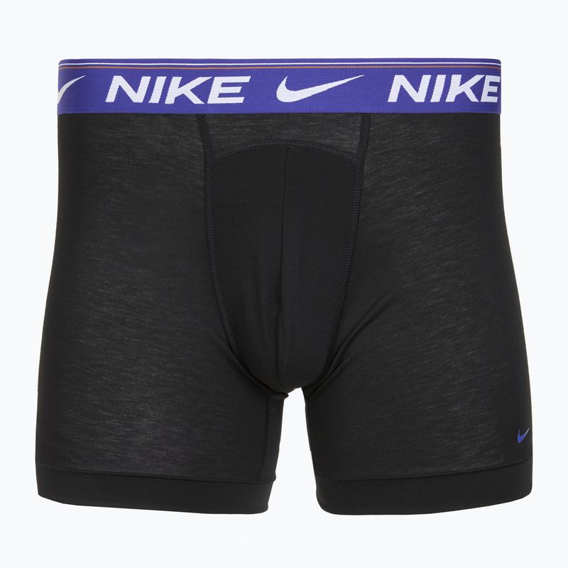 Мъжки боксерки Nike Dri-FIT Ultra Comfort 3 чифта черни evrgreen aura/deep night/черен колан 3