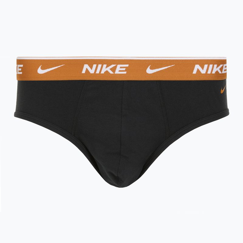 Мъжки памучни слипове Nike Everyday Stretch Brief 3 чифта black light crimson/desert ochre/black wb 3