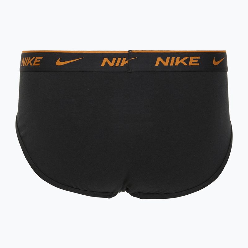 Мъжки памучни слипове Nike Everyday Stretch Brief 3 чифта black light crimson/desert ochre/black wb 5