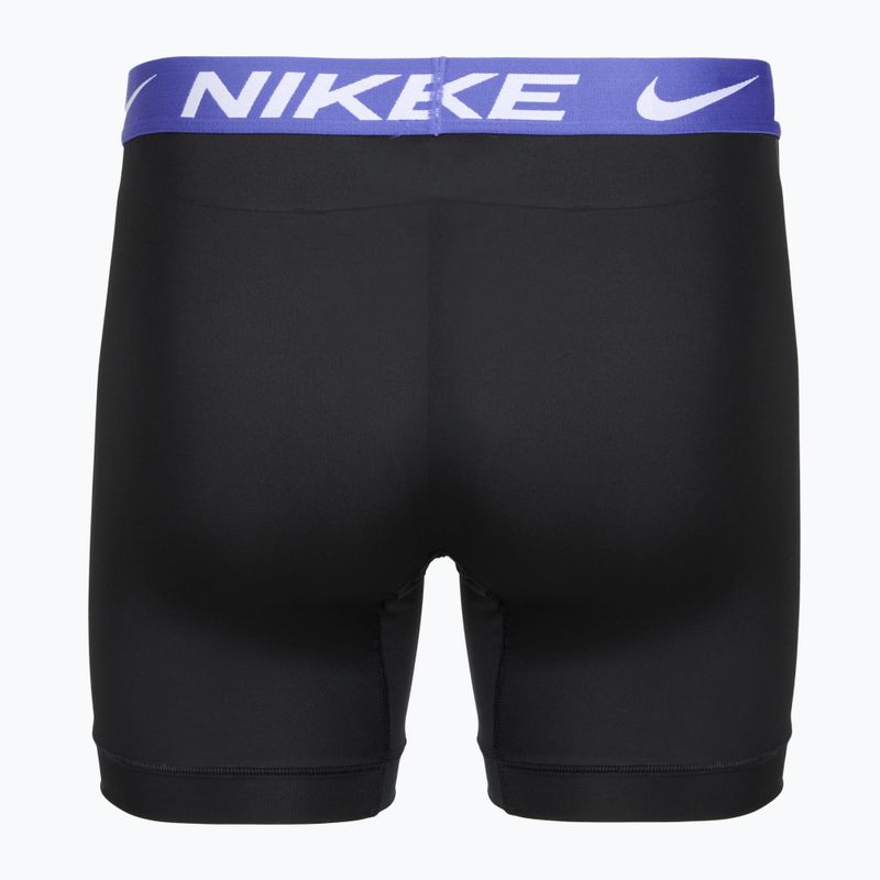 Мъжки боксерки Nike Essential Micro 3 чифта black/sapphire/wolf grey/team crimson 3
