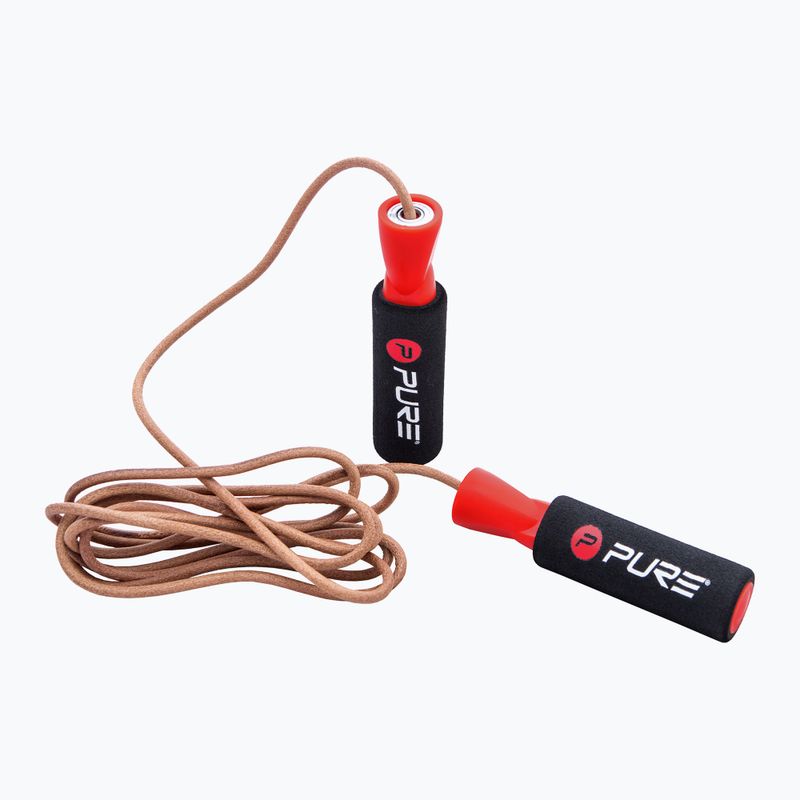 Скаканка Pure2Improve Jump Rope Кожена лента P2I201200 2