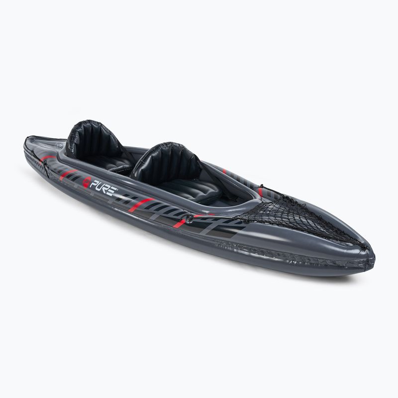 Pure4Fun XPRO Kayak 3.0 надуваем каяк за 2 човека с високо налягане, сив P4F150130 5