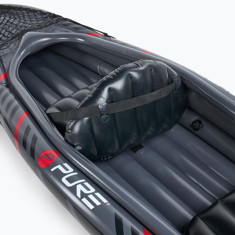 Pure4Fun XPRO Kayak 3.0 надуваем каяк за 2 човека с високо налягане, сив P4F150130 8