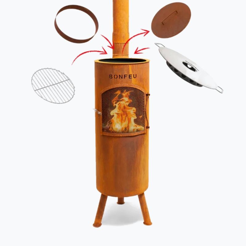 Градинска камина BonFeu Bongiano LP corten 8
