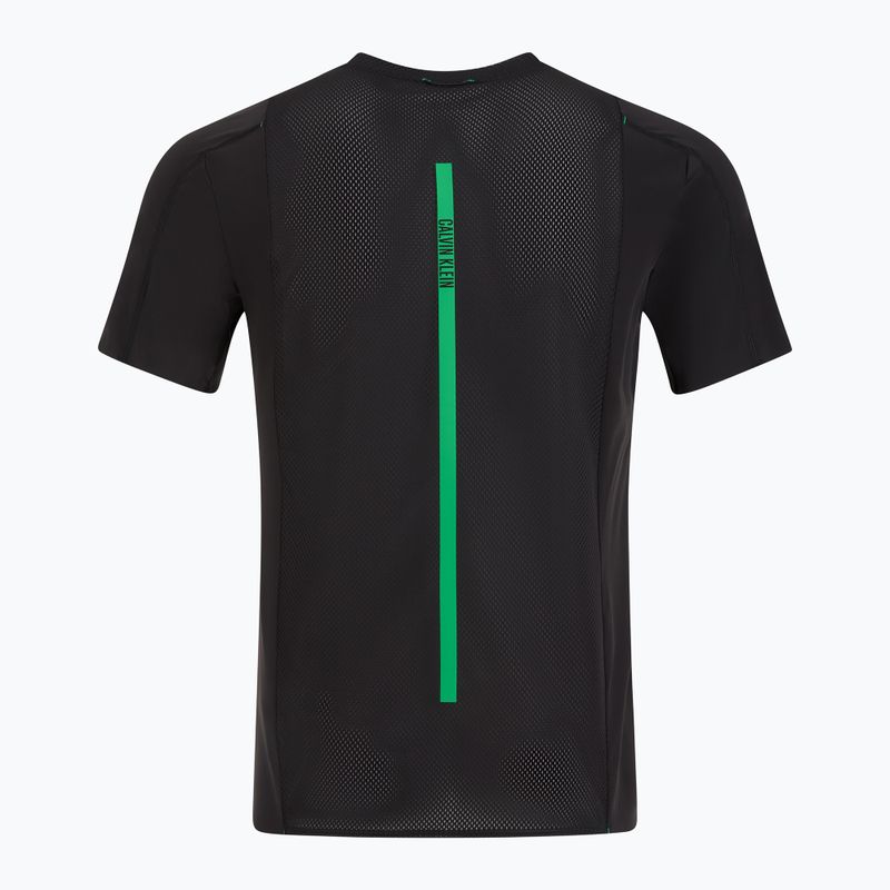 Мъжка тениска с лого Calvin Klein LVGMS5K188 Baselayer black/blosson green 2