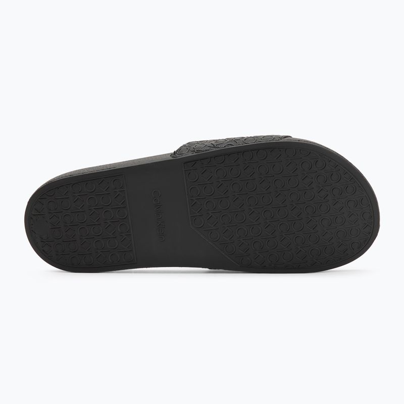 Мъжки джапанки Calvin Klein HM0HM01968 Pool Slide Mono Triple Black 4