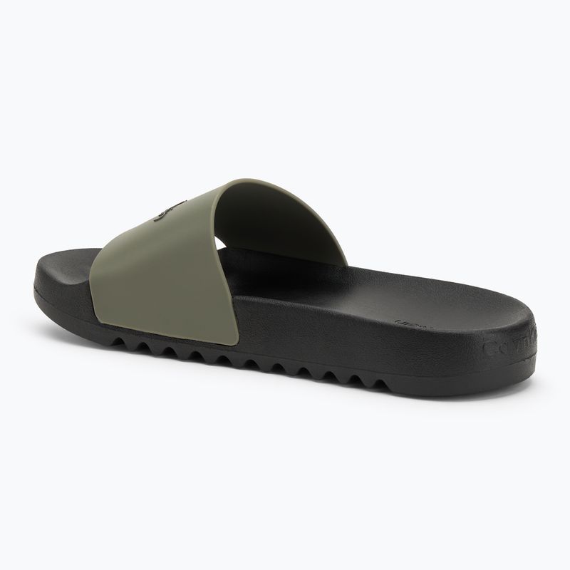 Calvin Klein мъжки джапанки HM0HM01063 Chuncky Pool Slide Rub Smokey Olive/Black 3