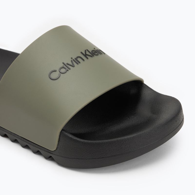 Calvin Klein мъжки джапанки HM0HM01063 Chuncky Pool Slide Rub Smokey Olive/Black 7