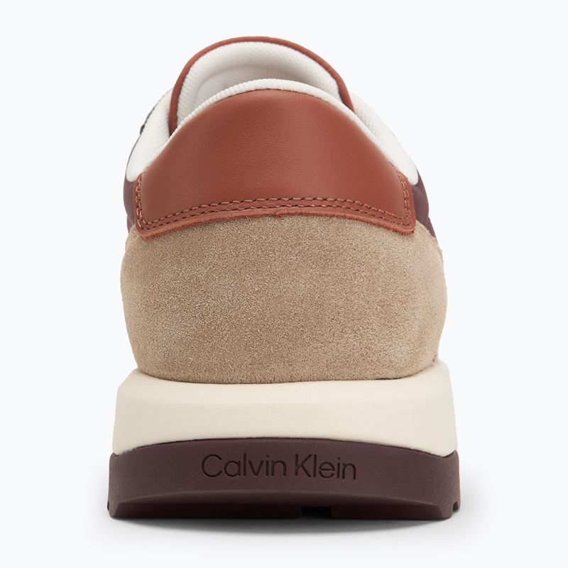 Calvin Klein мъжки обувки HM0HM01714 Low Top Lace Up Repreve Mix Silver Mink/Vineyard Wine 6