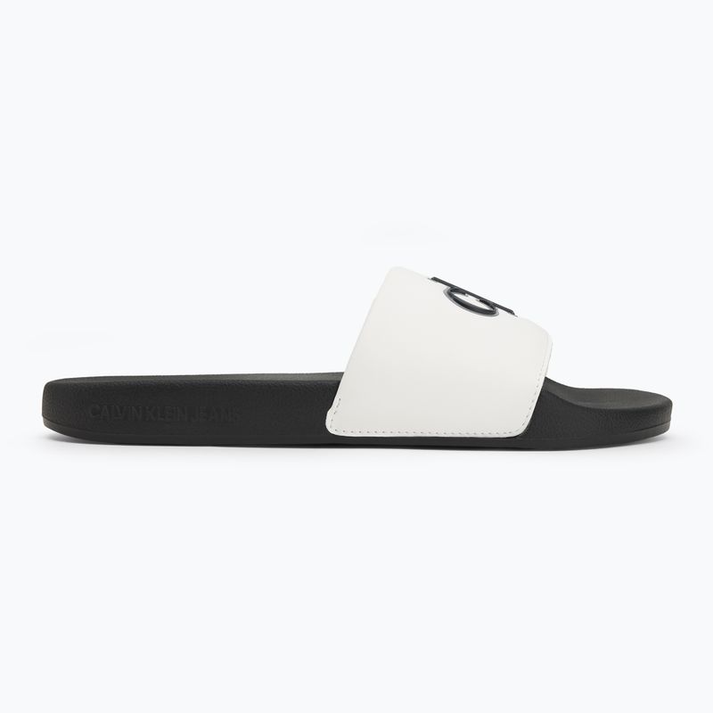 Calvin Klein мъжки джапанки YM0YM01281 Jelly Mono PU Bright White/Black 2