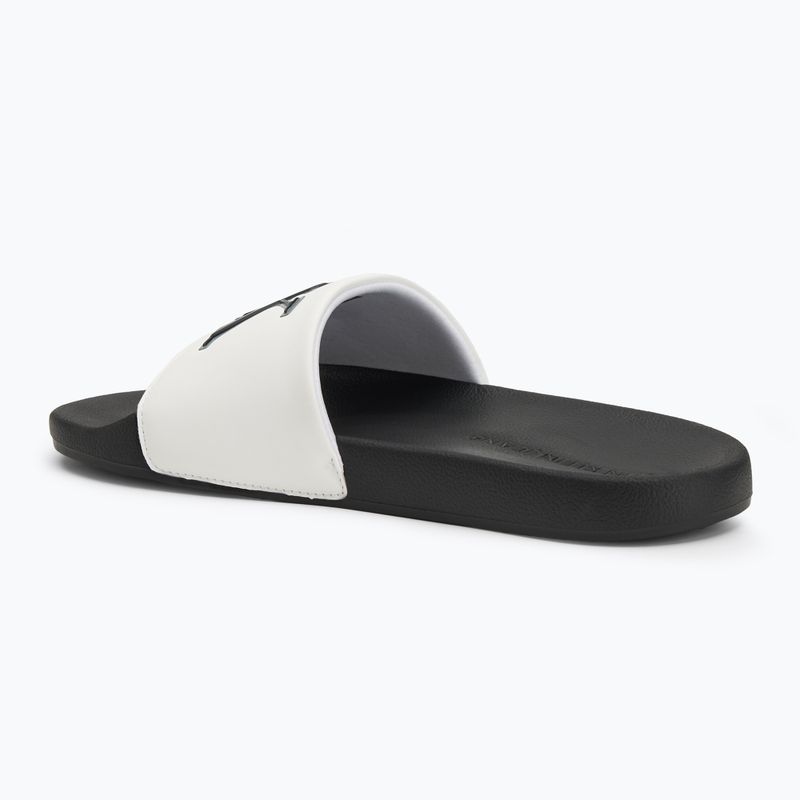 Calvin Klein мъжки джапанки YM0YM01281 Jelly Mono PU Bright White/Black 3