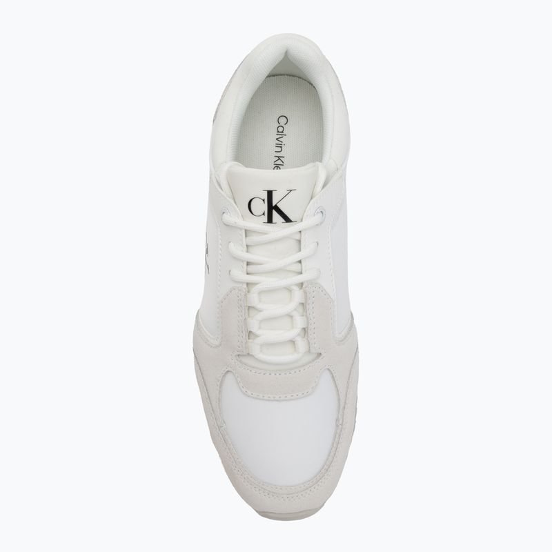 Calvin Klein Дамски обувки YW0YW01644 Runner Laceup Sock Mg Nylon Mix Bright White/Black 5