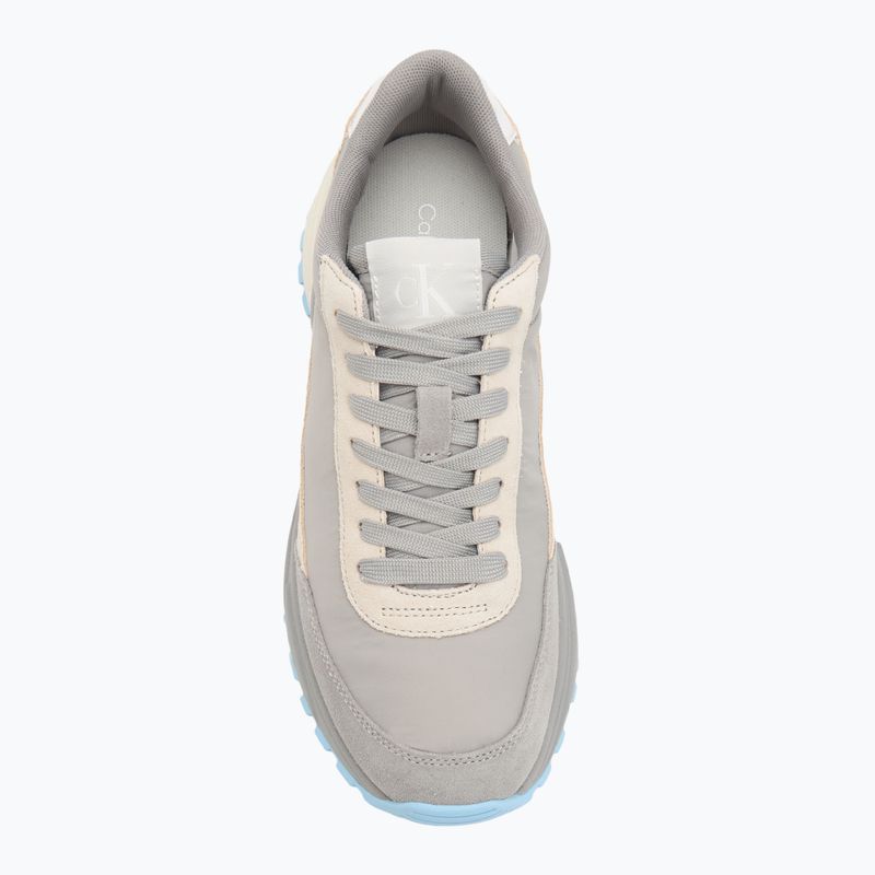 Calvin Klein дамски обувки YW0YW01852 Hike Runner Mg Nylon Mix formal gray/eggsshell creamy/white 5