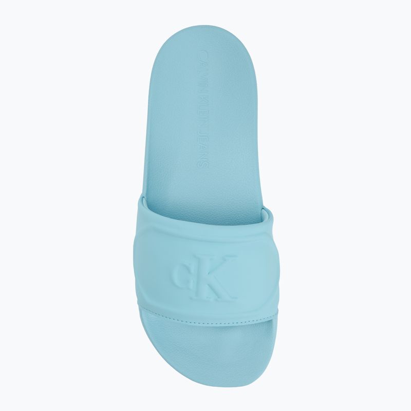 Calvin Klein дамски джапанки YW0YW01879 Pu Hf Mg blue danube 5