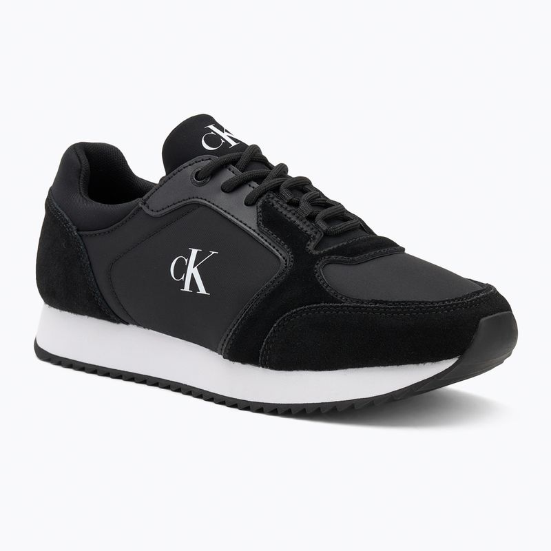 Дамски обувки Calvin Klein YW0YW01644 Runner Laceup Sock Mg Nylon Mix black