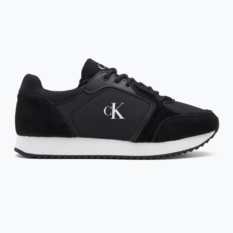 Дамски обувки Calvin Klein YW0YW01644 Runner Laceup Sock Mg Nylon Mix black 2