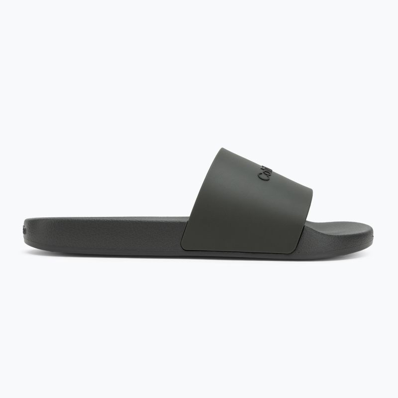 Calvin Klein мъжки джапанки HM0HM00455 Pool Slide Rubber dark olive 2
