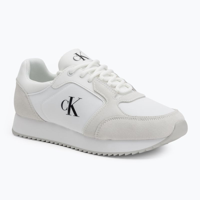 Calvin Klein мъжки обувки YM0YM01326 Retro Runner Sock Lace Up Ny-Su Bright White/Black