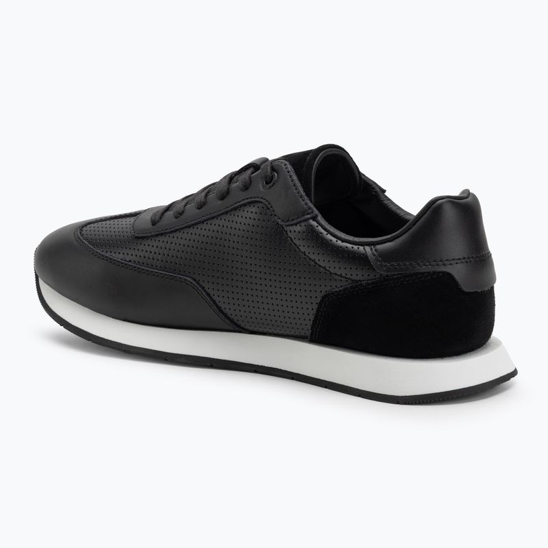 Calvin Klein мъжки обувки HM0HM01871 Low Prof Runn Laceup Perf Lth Black/Bright White 3