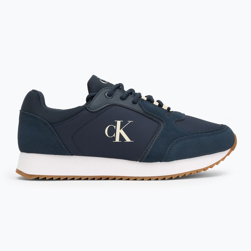 Мъжки обувки Calvin Klein YM0YM01326 Retro Runner Sock Lace Up Ny-Su Calvin Navy/Bright White/Gum 2
