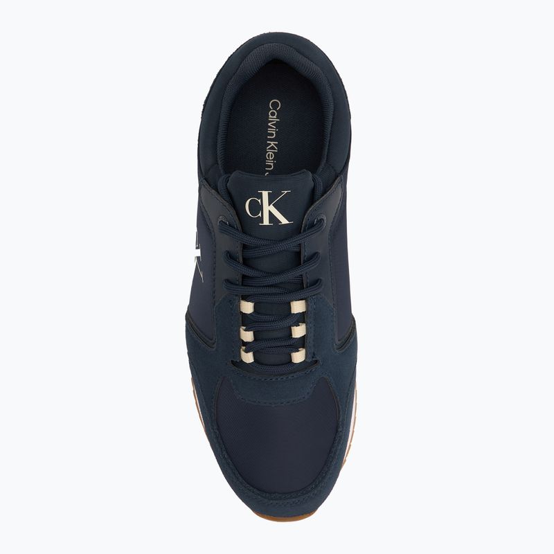 Мъжки обувки Calvin Klein YM0YM01326 Retro Runner Sock Lace Up Ny-Su Calvin Navy/Bright White/Gum 5