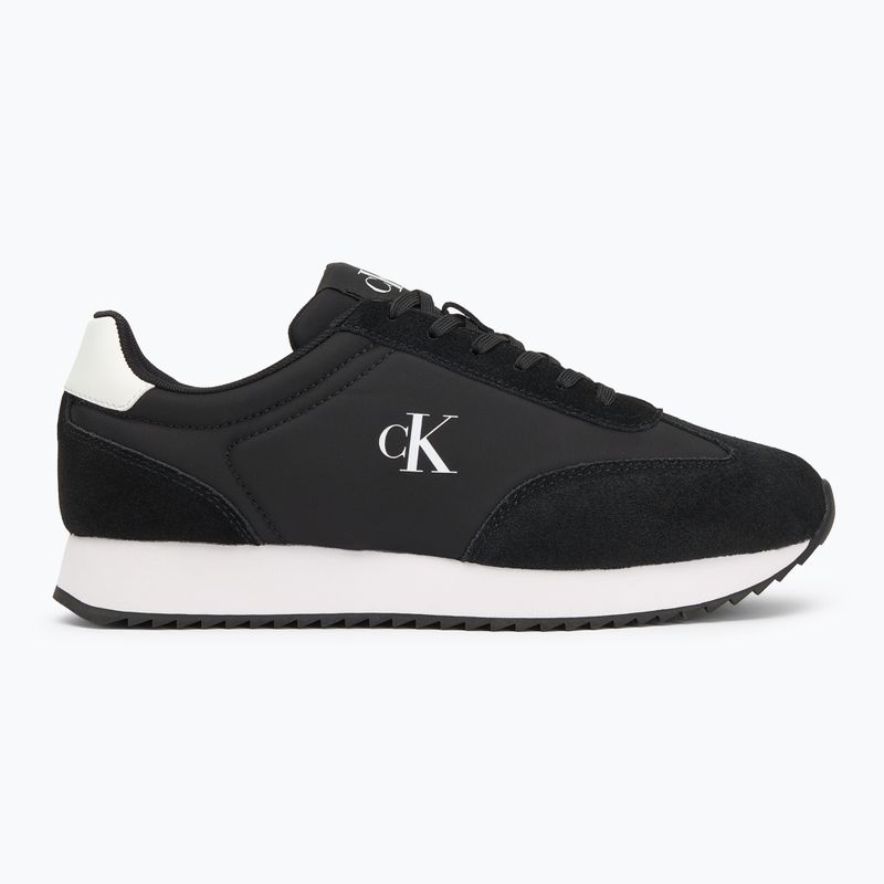 Calvin Klein мъжки обувки YM0YM01325 Retro Runner Lace Up Ny-Su Black/Bright White 2