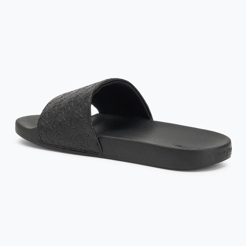 Джапанки HW0HW02541 Pool Slide Mono Ck Black за жени на Calvin Klein 3