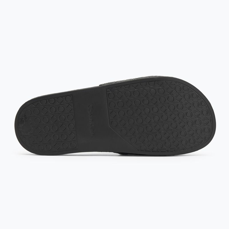 Джапанки HW0HW02541 Pool Slide Mono Ck Black за жени на Calvin Klein 4