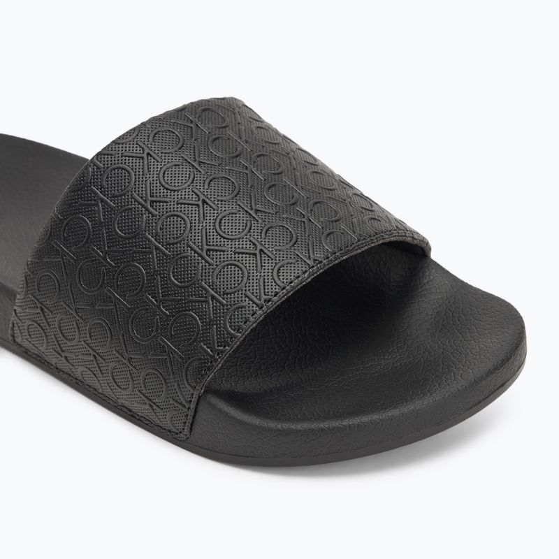 Джапанки HW0HW02541 Pool Slide Mono Ck Black за жени на Calvin Klein 7