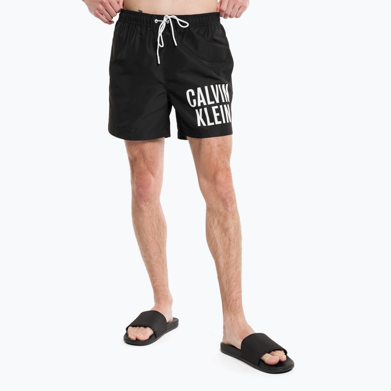 Мъжки къси панталони за плуване Calvin Klein Medium Drawstring black 4