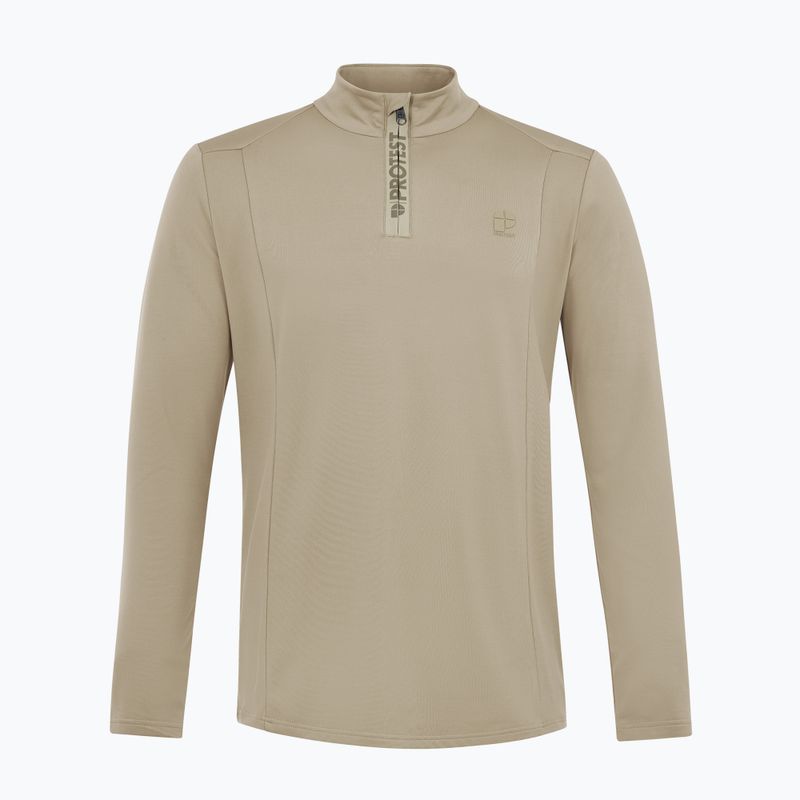 Мъжки суитшърт Protest Rewill 1/4 Zip Active bamboo beige