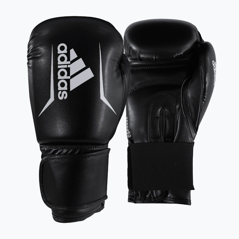 adidas Performance Боксов комплект чанта + ръкавици + бандаж черно и бяло ADIBAC11KIT-EUN 4