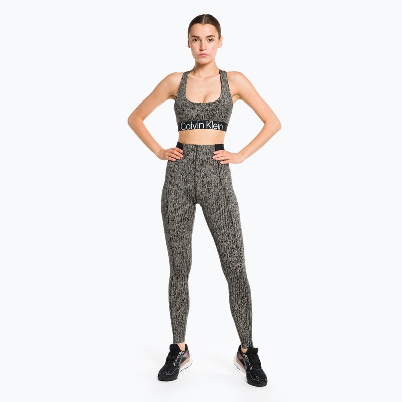 Дамски тренировъчен клин Calvin Klein 7/8 8VR шокиращ принт 2