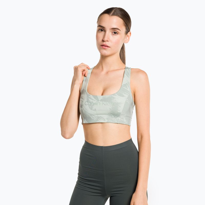 Calvin Klein Medium Support 8UO digital rockform aop фитнес сутиен