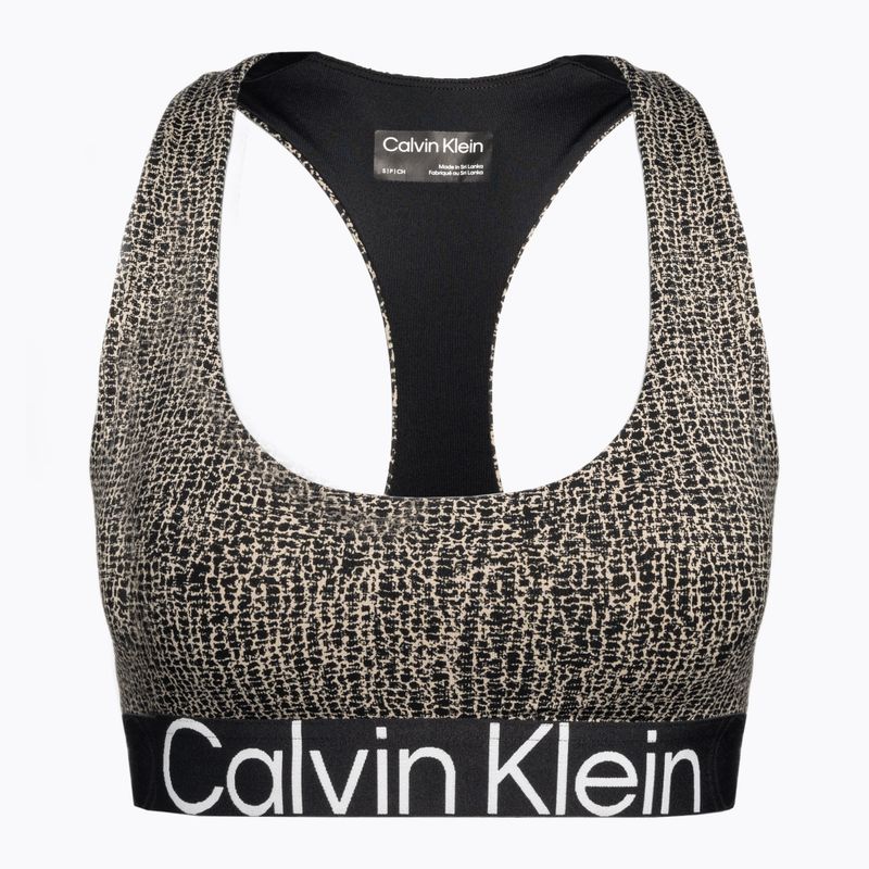 Calvin Klein Medium Support 8VR фитнес сутиен с шокиращ принт 5