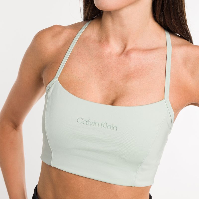 Calvin Klein Low Support 8HV seaspray зелен фитнес сутиен 4