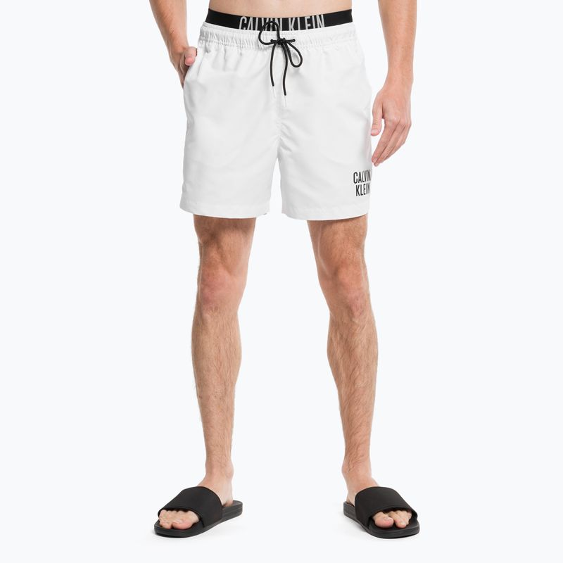 Мъжки къси панталони Calvin Klein Medium с двойна лента за плуване white 5