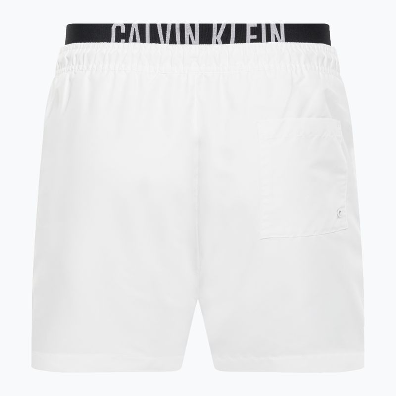 Мъжки къси панталони Calvin Klein Medium с двойна лента за плуване white 2