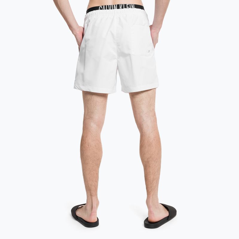 Мъжки къси панталони Calvin Klein Medium с двойна лента за плуване white 7