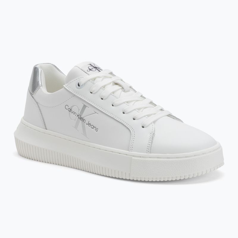 Calvin Klein дамски обувки YW0YW01224 Cupsole Mono Lth Wn white/silver