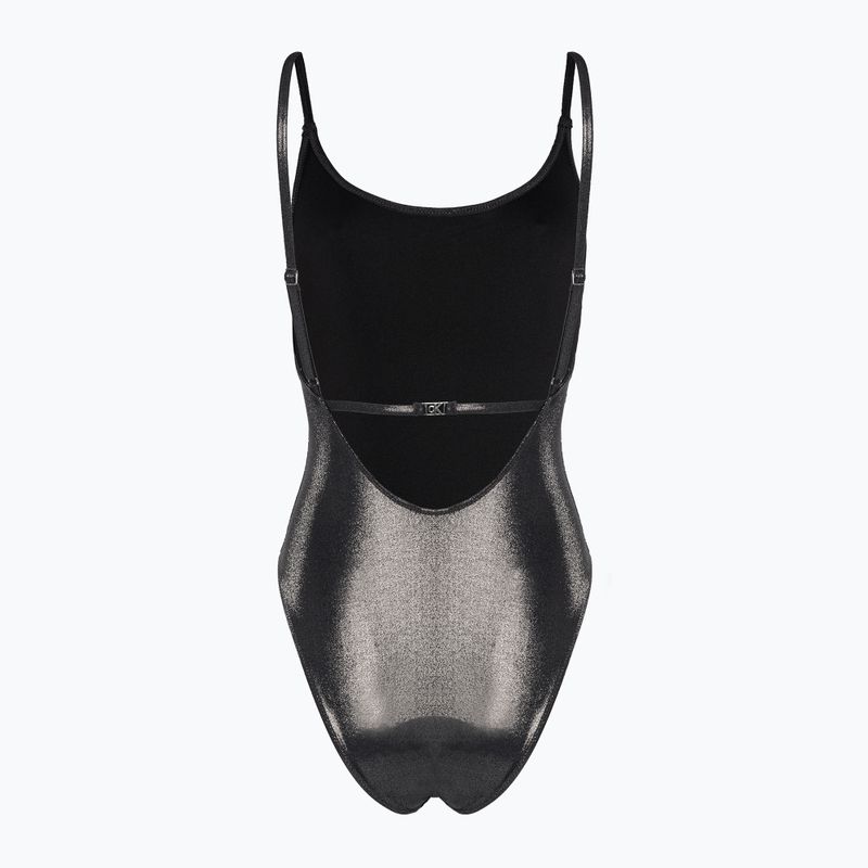 Дамски бански костюм Calvin Klein Scoop Back One Piece Black 2