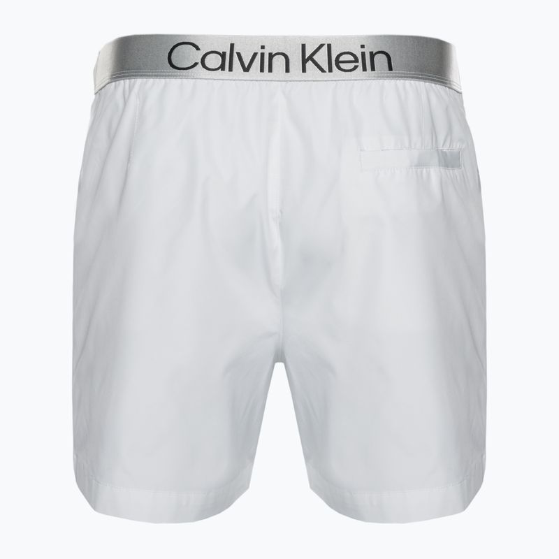 Мъжки къси панталони за плуване Calvin Klein Medium Drawstring white 2